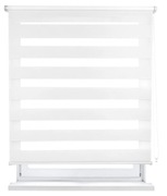 Roleta Dzień Noc MERCURY TEXTIL 120x180 cm Biała | Dwuwarstwowa | NOWA