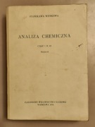 Analiza chemiczna Stanisława Witekowa Część I, II, III, wyd. II 1974