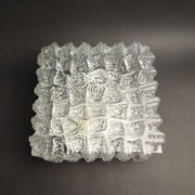 Kinkiet- plafon - szkło lodowe  Ice Glas , unikatowy , po renowacji