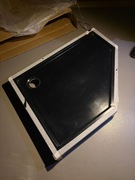 Mexen Flow+ brodzik pięciokątny lewy 80 x 100 cm, czarny mat - 46P708010LH