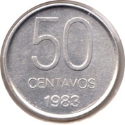 ARGENTYNA 50 centavos 1983 KM# 90, AU