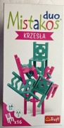 Gra planszowa Trefl Mistakos Duo Walka O Krzesła Różowo-turkusowy stan BDB