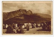 Pocztówka.  Zakopane - Widok na Giewont