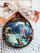 Bombka medalion 12 cm wyprzedaż