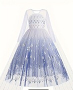 CUDOWNA sukienka, połysk, cekiny Pani Zima, Elza, Królowa Śniegu