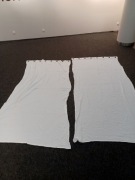 IKEA MOALINA Zasłona 2szt biały 145x300cm komplet zasłon oczka