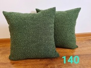 W140 poszewki na poduszki 60x50 zielony bukla