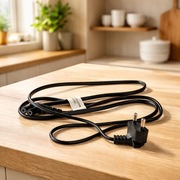 Kabel zasilajacy AWIN czarny AW111R AW125 2.5A 250V C7