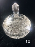 Bombonierka kryształowa PRL