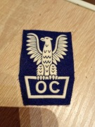 Naszywka  na furażerkę  OC 