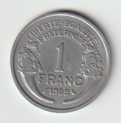 F R A N C J A  -  1   frank        1959  - ....KM  # 885 a