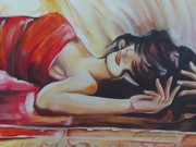 Obraz olejny do nowoczesnego wnętrza.