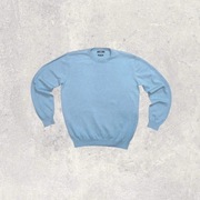 Dunnes 100% cotton turkusowy sweter męski Basic L