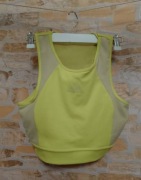 (38/40) (M/L) ADIDAS/ Limonkowy top fitness, bokserka sportowa 