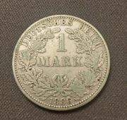 Moneta 1 Marka 1886 rok mennica (A) Niemcy, srebro