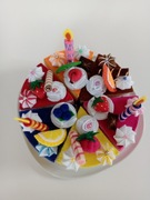 Tort urodzinowy z filcu filcowy torcik do krojenia