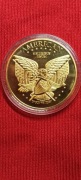 USA,Liberty,moneta kolekcjonerska,Pozłacana kopia