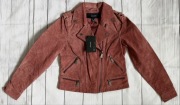 Vero Moda Vmroyce Short Suede Jacket - Ramoneska Kurtka skórzana zamsz 36 S