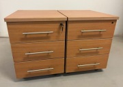 Kontenerki biurkowe 2 sztuki