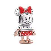 Charms Myszka robot,, srebrny, różne wzory, do bransoletki modułowej 