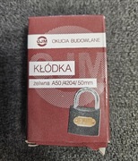 Kłódka żeliwna a50 50 mm 