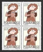 1996r. Znaczki Fi. 3448 **. CZWÓRKA. ZODIAK.