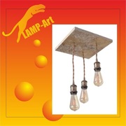 Lampa wisząca ręcznie ozdobiona pastą strukturalną