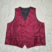 Kamizelka garniturowa XXXL Bordowa 