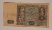 2. 20 złotych 1936. Seria: CG2326429. To co na zdjęciu taki stan używany. 