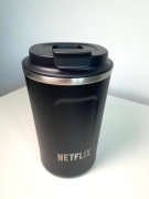 Kubek termiczny thermo cup 2go stal nierdzewna matowy czarny Aya&Ida 380 ml