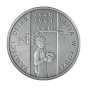Pamięci Ofiar Getta w Łodzi 20zł - inwestuj w srebro