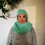 Zestaw czapka plus komin 