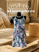 Sukienka Tunika bluzka Atmosphere w kwiaty złote guziczki kieszenie M