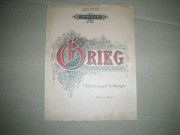 Grieg-stare nuty Edition Peters nr.2922