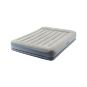 Materac z wbudowaną poduszką oraz pompką 152x203x30 cm Intex 64118