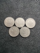 5x 20 groszy 1997r.