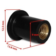 Nakrętka gumowa rozporowa z gwintem M5 dla HONDA 1 szt.