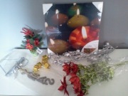 Zestaw dekoracji święta Boże Narodzenie obraz led gwiazda betlejemska 