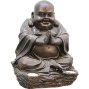 Dekoracja ogrodowa budda, solarna LED