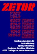 Katalog części  Zetor 7520, 7540, 8520, 8540, 9520 9540,10540