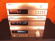 Sherwood P-747 WZMACNIACZ Wieża Tuner CD Korektor Alu 3CD ZŁOTO szampański
