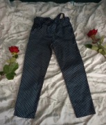 Eleganckie bawełniane spodnie w kropki