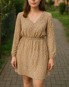 Sukienka rozkloszowana siateczki siateczkowa 