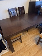 Stół rozkładany  brązowy