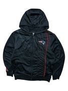 Czarno czerwona bluza rozpinana z kapturem NFL Pro Line Patriots