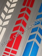 Naklejka odblaskowa na kask hulajnogę rower wózek