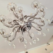 Żyrandol i dwa kinkiety z kryształów stylowy