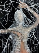 Autorski obraz ,,W pułapce" 60x80 Akryl