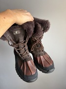 Bearpaw buty damskie śniegowce zimowe ocieplane wełna owcza skóra 40
