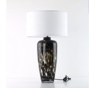 Lampka  TORTOISE czarno-biała z abażurem  5082